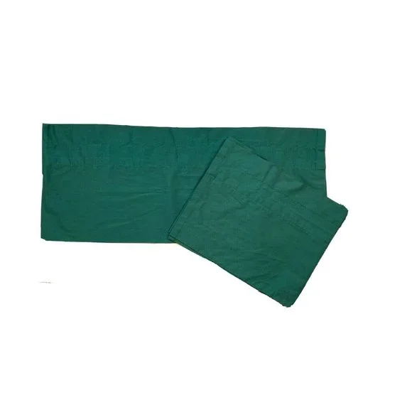 Vintage 1980s Thomasville Luxury Valances Curtains 4 Set Dark Hunter Green Rare